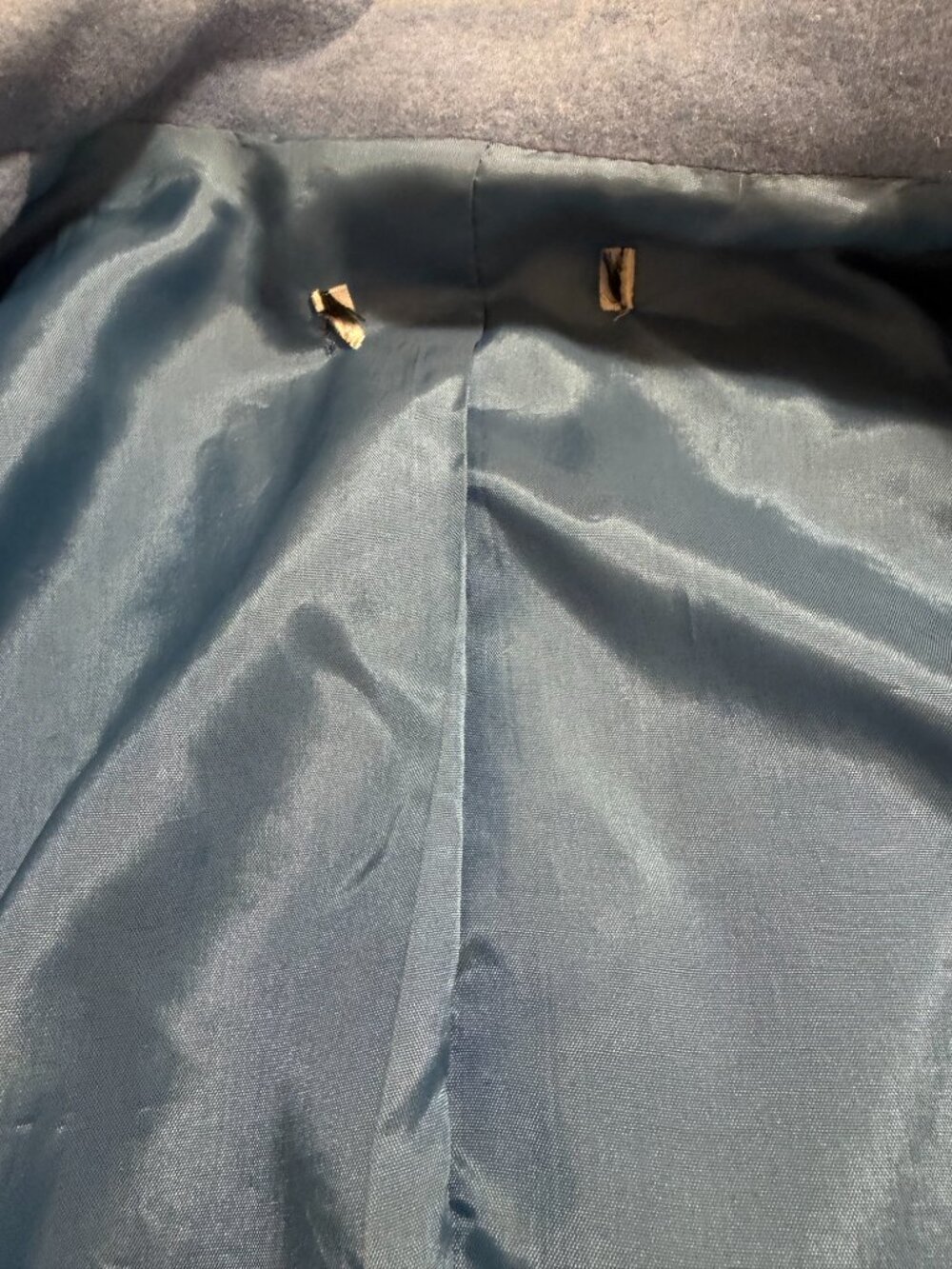 Blue wool blend jacket - Picture 5 of 8